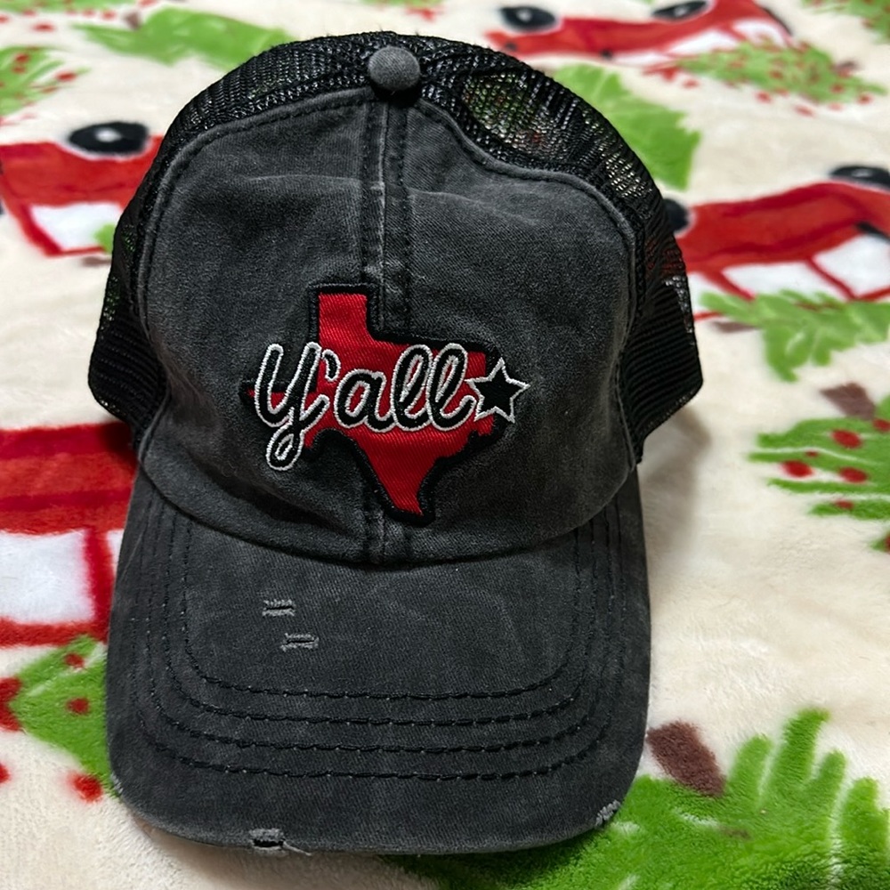 Texas Y’all Ponyflo trucker style baseball cap